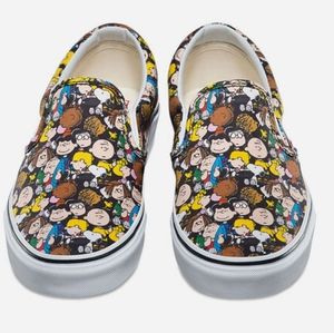 Rare Peanuts x Vans "the Gang" slip ons